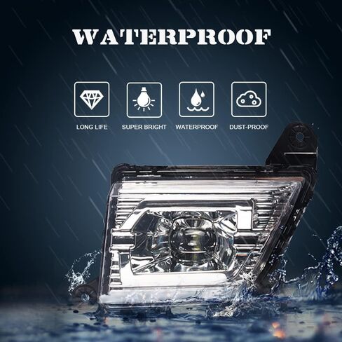 مجموعة مصابيح الضباب LED من BoardRoad مصابيح مصد القيادة مع أسلاك التبديل لـ 2019 2020 2021 Chevy Silverado 1500 2500HD 3500HD in Kuwait