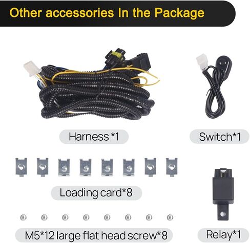 مجموعة مصابيح الضباب LED من BoardRoad مصابيح مصد القيادة مع أسلاك التبديل لـ 2019 2020 2021 Chevy Silverado 1500 2500HD 3500HD in Kuwait