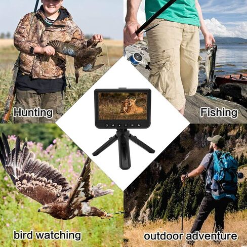 Digital Telescope Camera, 5 Inch LCD Display 50X Magnification 1080P Ultra HD Monocular Camera Monitor, for Bird Watching Hunting Outdoor (US Plug) in Saudi Arabia