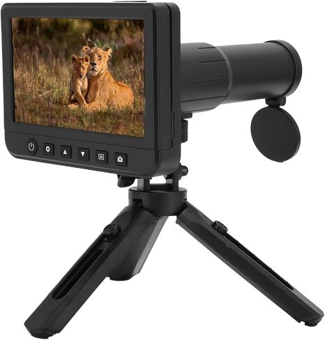 Digital Telescope Camera, 5 Inch LCD Display 50X Magnification 1080P Ultra HD Monocular Camera Monitor, for Bird Watching Hunting Outdoor (US Plug) in Saudi Arabia