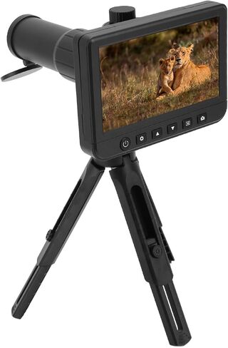 Digital Telescope Camera, 5 Inch LCD Display 50X Magnification 1080P Ultra HD Monocular Camera Monitor, for Bird Watching Hunting Outdoor (US Plug) in Saudi Arabia