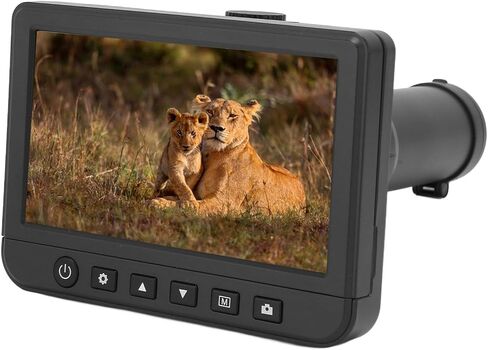 Digital Telescope Camera, 5 Inch LCD Display 50X Magnification 1080P Ultra HD Monocular Camera Monitor, for Bird Watching Hunting Outdoor (US Plug) in Saudi Arabia