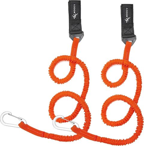 MOOCY Kayak Paddle Tether/Coiled Kayak Fishing Leash with Carabiner for Paddle, Rod SUP Kayaking Accessories in Saudi Arabia