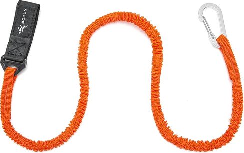 MOOCY Kayak Paddle Tether/Coiled Kayak Fishing Leash with Carabiner for Paddle, Rod SUP Kayaking Accessories in Saudi Arabia