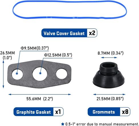 ينطبق على GM/5.3/5.7/6.0 ​​حشية غطاء الصمام/VS50504R-1/VS50250A/12637683 in Kuwait
