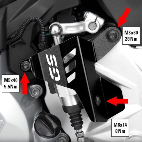 for BMW F750GS F850GS 2018-2023 F850GS Adv 2019-2023 Motocycle CNC Aluminium Gear Shift Lever Protective Cover Quick Shifter Protector Accessories Color Black in Kuwait