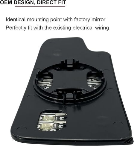 استبدال زجاج المرآة السفلية اليمنى للراكب لعام 2014 2015 2016 2017 شيفروليه سيلفرادو، جي إم سي سييرا 1500 2500 3500 HD مرآة - زجاج مرآة محدبة ساخن مع حامل خلفي in Kuwait