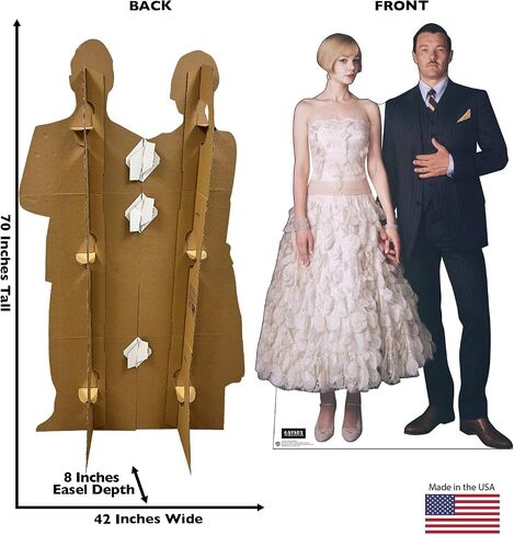 Cardboard People Daisy & Tom Buchanan Cardboard Cutout Standup - غاتسبي العظيم (فيلم 2013) in Saudi Arabia