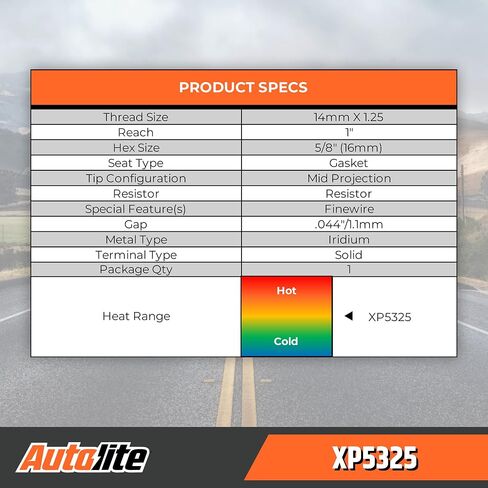 قابس الإشعال البديل للسيارات من Autolite Iridium XP، XP5325 (عبوة واحدة) in Saudi Arabia
