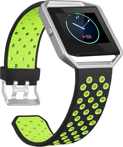 SKYLET متوافقة مع أساور Fitbit Blaze للرجال والنساء، أساور معصم رياضية بديلة من السيليكون الناعم المسامي مع إطار متوافق مع ساعة Fitbit Blaze الذكية in Kuwait