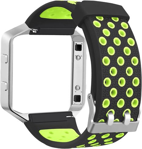 SKYLET متوافقة مع أساور Fitbit Blaze للرجال والنساء، أساور معصم رياضية بديلة من السيليكون الناعم المسامي مع إطار متوافق مع ساعة Fitbit Blaze الذكية in Kuwait