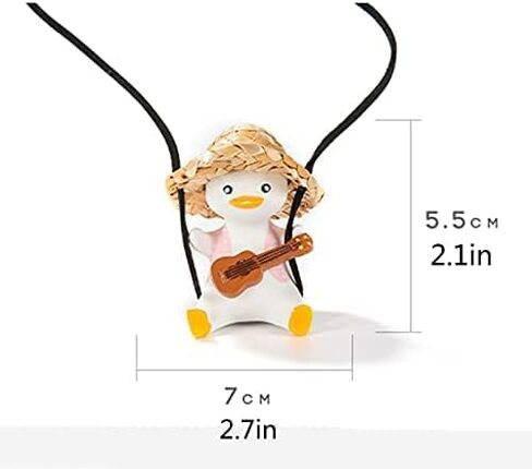 Super Cute Swing Duck car Decoration Accessories, car Rearview Mirror Pendant Rearview Mirror Decoration Ladies and Men car Decoration Accessories Rearview Mirror Decoration (Cola) in Kuwait