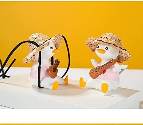 Super Cute Swing Duck car Decoration Accessories, car Rearview Mirror Pendant Rearview Mirror Decoration Ladies and Men car Decoration Accessories Rearview Mirror Decoration (Cola) in Kuwait