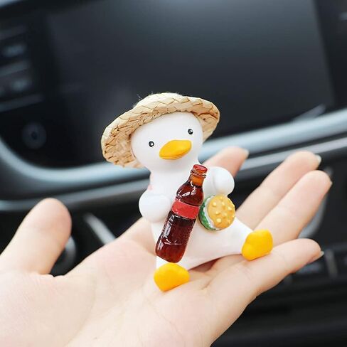 Super Cute Swing Duck car Decoration Accessories, car Rearview Mirror Pendant Rearview Mirror Decoration Ladies and Men car Decoration Accessories Rearview Mirror Decoration (Cola) in Kuwait