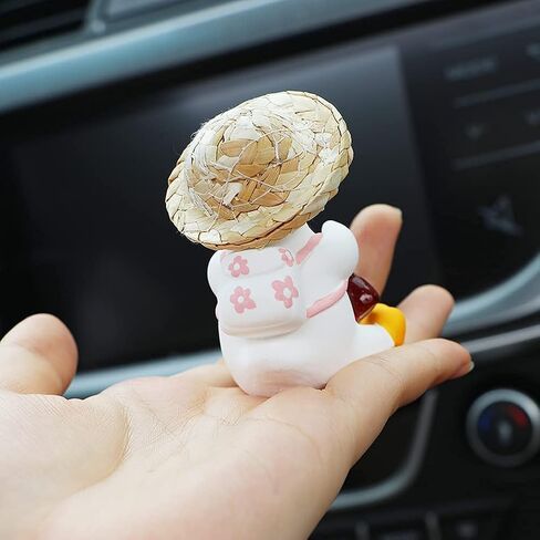 Super Cute Swing Duck car Decoration Accessories, car Rearview Mirror Pendant Rearview Mirror Decoration Ladies and Men car Decoration Accessories Rearview Mirror Decoration (Cola) in Kuwait
