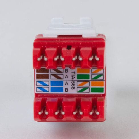 ICC CAT5e RJ45 Keystone Jack for HD Style, White, 10-Pack in Kuwait