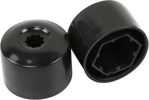 أغطية مسامير غطاء صامولة العجلة متوافقة مع VW Jetta Passat Golf Beetle 1K0 601 173 مع أداة إزالة سوداء (16 غطاء عادي + 4 أغطية من نوع القفل) in Kuwait