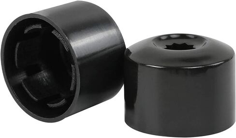 أغطية مسامير غطاء صامولة العجلة متوافقة مع VW Jetta Passat Golf Beetle 1K0 601 173 مع أداة إزالة سوداء (16 غطاء عادي + 4 أغطية من نوع القفل) in Kuwait