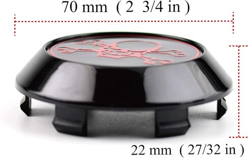 GTownWorks 67mm 2.64" Wheel Center Caps for TE37 19inch CE28N 16 17 18 19inch XXR 002.5 XXR 536 XXR 552 XXR 968 Center Hubcaps 4 Pack Black Skull Center Cover Replacement for Rim in Saudi Arabia