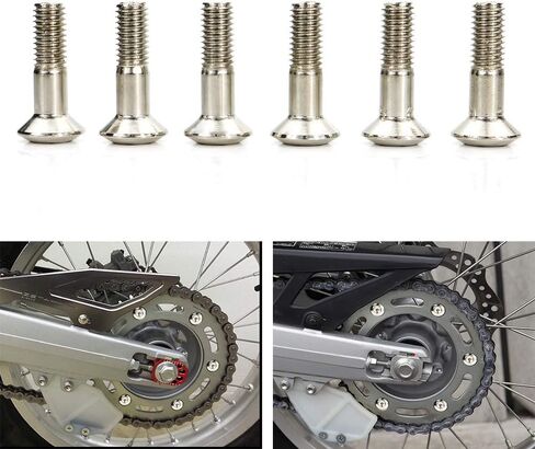مجموعة مسامير العجلة الخلفية من Xitomer Dirtbikes، تناسب CRF300L CRF150R CRF250 CRF450 CRF450X 250 450، YZ YZF 450 426 400 250 (فضي) in Saudi Arabia