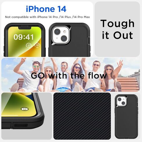 AICase for iPhone 14 Case Compatible with MagSafe,Built-in Magnets Slim Liquid Silicone,Microfiber Lining Inside [Drop Protection] [Durable & Shockproof] Cover for Apple 14 6.1 inch_3 in Kuwait