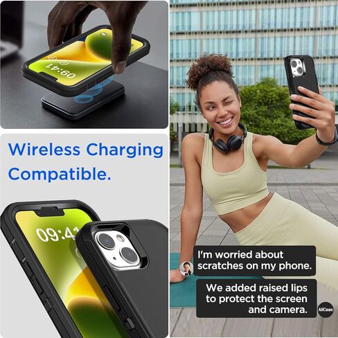 AICase for iPhone 14 Case Compatible with MagSafe,Built-in Magnets Slim Liquid Silicone,Microfiber Lining Inside [Drop Protection] [Durable & Shockproof] Cover for Apple 14 6.1 inch_3 in Kuwait