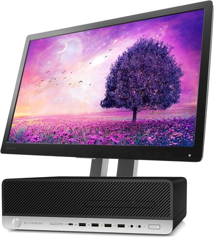 كمبيوتر مكتبي HP EliteDesk 800 G3 صغير الحجم مع حزمة شاشة FHD مقاس 21.5 بوصة، مجموعة كمبيوتر شخصي، Intel Quad i7-6700، 3.4 جيجا هرتز-4.0 جيجا هرتز، ذاكرة الوصول العشوائي 16 جيجا بايت، 256 جيجا بايت SSD، كابل DP، لوحة مفاتيح RGB، ماوس، Windows 10Pro (متجدد in Kuwait