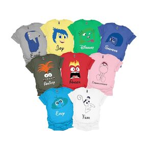 Inside Out Shirt - Custom Inside Out 2 Character T-Shirt - Personalized Inside Out Emotions T-shirts for Kids Youth & Adults