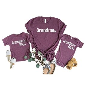 Grandma Boy Grandma Girl shirt, Matching Mothers day shirts, Grandma gifts for mothers day, Grandma Gift shirt