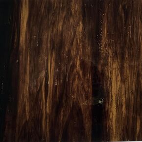 Wissmach Stained Glass Sheet and Mosaic Glass: Dark Amber and Brown, Streaky LL-Density (8"x6"-1 Sheet) by BiNARi Glass Studio