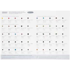 Schmincke - HORADAM® AQUARELL Dotcard with 50 Shades - 14 999 050, for Testing All 50 HORADAM® AQUARELL Supergran Shades