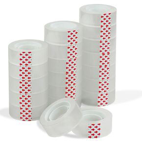 Tape Refills, 20 Rolls 1 Inch Core Gift Wrap Tape, Suitable for Almost Transparent Tape Dispenser, 3/4 Inch X 1000 Inches Each Roll, 20000 Inches Total.