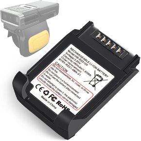 For Zebra RS5100 Scanner Battery Replacement: RS5100 RS51 BT-000397 BT-000398 2D Bluetooth Ring Scanner Battery for BTRY-RS51-7MA-01 BTRY-RS51-4MA-01 RSBT5 RS51B0 RS61 RS6100 Lithium Batteries 480mAh