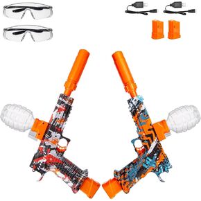 2 حزمة رشاشات رش ، مجموعات ألعاب SPLAT Blaster ، 50000+ ، 10 روبية في الثواني ، 600 قادوس ، لعبة أنشطة ألعاب الفريق في الهواء الطلق ، بطاريتين قابلة لإعادة الشحن ، تتراوح أعمارهم بين 12 عامًا.