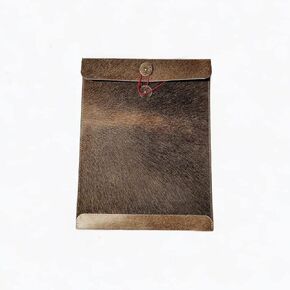 TUZECH Handmade Leather Document Holder Mailing Envelope, Office & Work Resume Sales Portfolio Binder Folder-Interview/Legal Document Organizer (Mix Dark Shades)