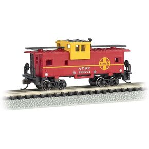 Bachmann - Santa Fe #999771 - Red - Ho Scale 36' Wide Vision Caboose, Prototypical Red