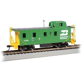 Bachmann Trains - Streamlined Caboose with Offset Cupola - Burlington Northern #10420 - HO Scale