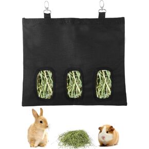 Rabbit Hay Feeder, Hay Feeder Rabbit, Guinea Pig Hay Feeder, Hay Bags, Bunny Hay Feeder, Hay Bag for Guinea Pigs, Timothy Hay for Guinea Pig，Bunny Hay Bag for Small Animal Chinchilla Rabbit Cage
