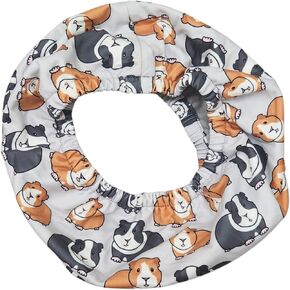 Fleece Bonding Scarf Small Animal Carrier Pouch Sling Carrier Cuddler Anti-Anxiety Two Layers for Guinea Pigs, Ferrets, Hedgehogs, Kittens, Sugar Gliders, and Other Small Pets (Veggies & Fruit)