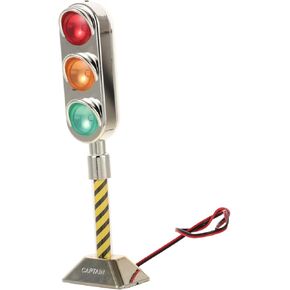Mini Traffic Light Decor Compact Simulation Traffic Signal Light Ornament for Car Interiors Easy Installation Fun Street Lamp Decor for Home Vehicle