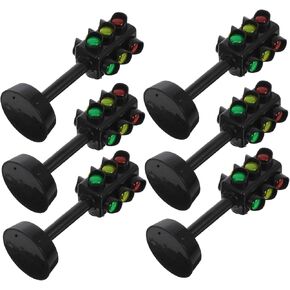 TOYANDONA 6Pcs Traffic Light Simulation Interactive Educational Traffic Signs for Early Learning and Party Decorations Safe Material with Bright Colors