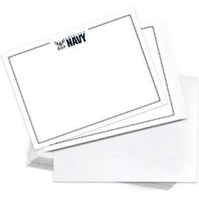 Desert Cactus United States Navy US 10 Pack Notecards Cardstock Cardstock تشمل حفلات الأظرف حفل Memo شكرًا لك (Notecard Design 1)