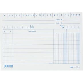 EDIPRO - E3129BL - 100 Cards with 2 Columns Blue f.to 10,5x15