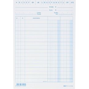 EDIPRO - E3159BL - 100 Cards with 2 Columns Blue f.to 17x12