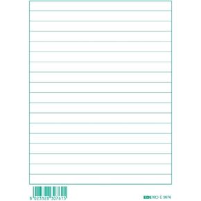 EDIPRO - E3076VE - 100 Green Striped Cards f.to 15x10,5