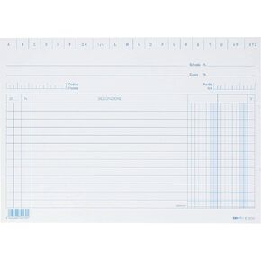 EDIPRO - E3253BL - 100 Cards with 2 Columns Blue f.to 15x21