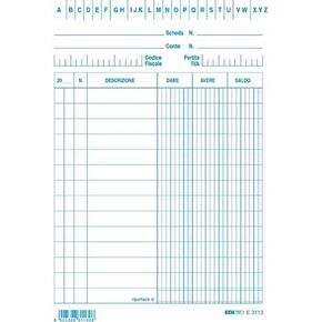 EDIPRO - E3113BL - 100 Cards give/Have/Balance Blue f.to 10,5x15