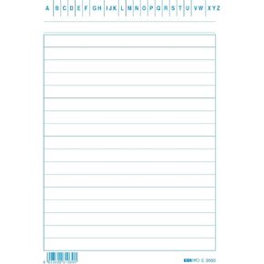 EDIPRO - E3103BL - 100 Blue Striped Cards f.to 15x10,5