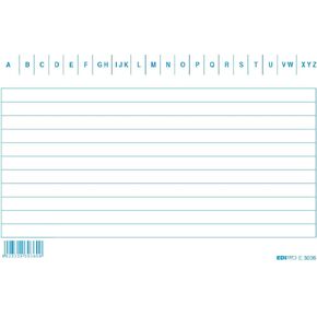 EDIPRO - E3036BL - 100 Blue Striped Cards f.to 10,5x8