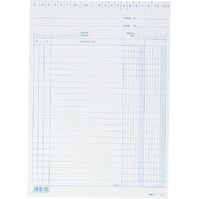 EDIPRO - E3329BL - 100 Cards with 2 Columns Blue f.to 21x15